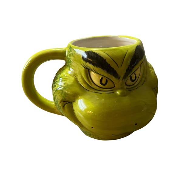 The Grinch Sculpted 3D Ceramic Mug Cup 16oz Holiday Christmas Halloween - Picture 1 of 7